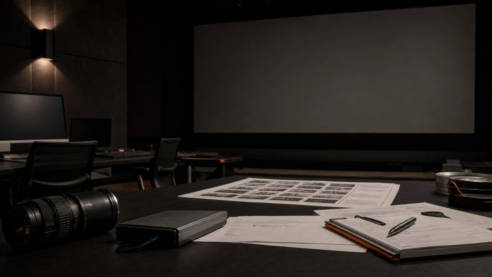 Pre-production and post-production production desk